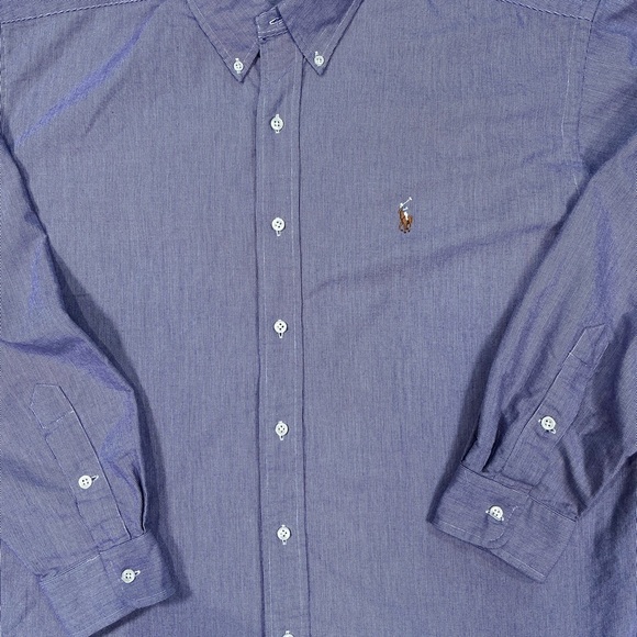 Ralph Lauren Purple Gingham  Casual Button Down Shirt Sz L - Picture 2 of 6